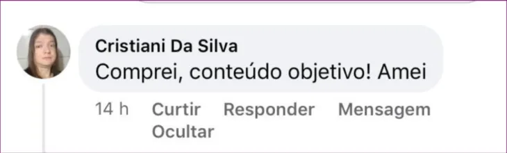 Comentário sobre material digital