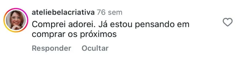 Comentário sobre material digital